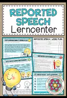 Vorschau - Arbeitsblätter - REPORTED SPEECH - Lerncenter / Lerntheke - Deckblatt