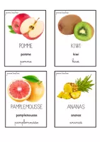 Aperçu - Affichage - Cartes fruits - 3 écritures - Page 2