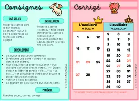 Aperçu - Jeux - BATAILLE - Tri des auxiliaires être et avoir - Page 1