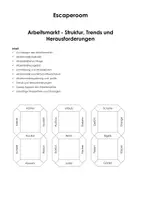 Vorschau - Arbeitsblätter - Escape Room: Arbeitsmarkt - Struktur, Trends und Herausforderungen - Seite 1