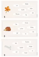 Vorschau - Aufgabenkarten - Purzelsätze für den Herbst - 1. & 2. Klasse - Seite 1