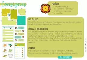 Aperçu - Fiches - Le périmètre - Page 1