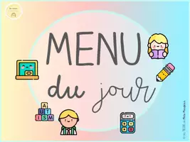 Aperçu - Affichage - Menu du jour - Page de couverture