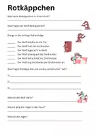 Vorschau - Arbeitsblätter - Märchen lesen und verstehen DAZ DAF Rotkäppchen - Seite 3