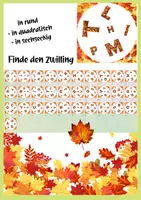 Vorschau - Spiele - Herbst | Finde den Zwilling Alphabet | ABC Spiel - Seite 1
