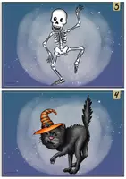 Vorschau - Arbeitsblätter - Schauriger Lesespaziergang - vierfach differenzierte Lesespur für die Zeit um Halloween (17 Bildkarten, Arbeitsblätter, Lösungen, Handreichung) - Seite 3