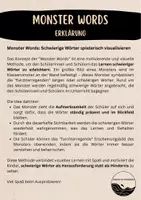 Vorschau - Poster - Monster words - Vokabeln lernen im Englischunterricht - Seite 1