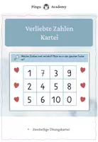 Vorschau - Stationenlernen - Verliebte Zahlen - Ausmalaufgabe - Deckblatt