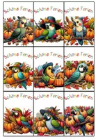 Vorschau - Bildkarten - Ferienkärtchen Grußkarten Papageienklasse Herbst #Klassentier - Seite 2