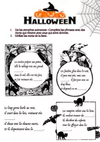 Vorschau - Arbeitsblätter - Rimes d’Halloween - Kleine Gedichte - Seite 1