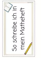 Vorschau - Merkblätter - Hefteintrag - So schreibe ich in mein Matheheft - Seite 3