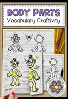 Vorschau - Arbeitsblätter - BODY PARTS - Vocabulary Craftivity - Deckblatt