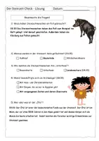 Vorschau - Arbeitsblätter - Quiz zum Steinzeit-Check (Reportage) - mit Lösung - Seite 2