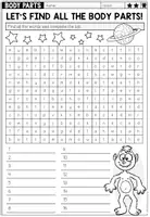 Vorschau - Arbeitsblätter - BODY PARTS - Word Search (2 Worksheets) - Seite 2