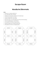 Vorschau - Arbeitsblätter - Escape Room: Moralische Dilemmata - Deckblatt
