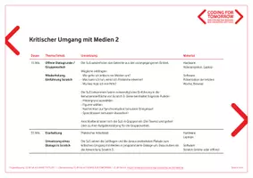Vorschau - Stundenentwürfe - Storyboard - Kritischer Umgang mit sozialen Medien - Seite 3