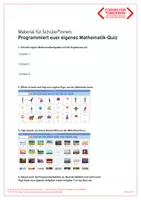 Vorschau - Stundenentwürfe - Programmieren mit Scratch Das Mathematik-Quiz - Seite 3