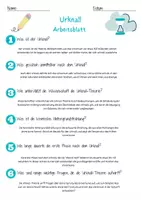 Vorschau - Arbeitsblätter - Urknall Arbeitsblatt DaZ 3. & 4.Klasse Grundschule Arbeitsblatt mit Lösungen - Seite 2