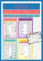 Vorschau - Poster - Regeln zum Schneiden, Kleben, Ausmalen, Falten - Deckblatt