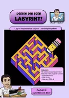 forhåndsvisning - KUNST - trinn for trinn: Design din egen labyrint! (inkl. mal) - omslagsark
