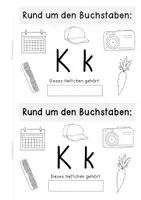 Vorschau - Anderer Materialtyp - Buchstabenheft Kk (Klein- und Großbuchstabentraining) - Seite 1