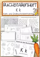 Vorschau - Anderer Materialtyp - Buchstabenheft Kk (Klein- und Großbuchstabentraining) - Deckblatt