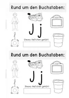 Vorschau - Anderer Materialtyp - Buchstabenheft Jj (Klein- und Großbuchstabentraining) - Seite 1