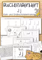 Vorschau - Anderer Materialtyp - Buchstabenheft Jj (Klein- und Großbuchstabentraining) - Deckblatt
