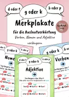 Vorschau - Merkblätter - Merkplakate Wortarten verlängern - Auslautverhärtung - Deckblatt
