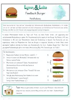 Vorschau - Arbeitsblätter - Feedback Burger - Seite 1