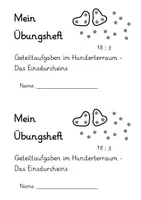 Vorschau - Arbeitsblätter - Übungsheft: Geteiltaufgaben/Einsdurcheins/Division (46-seitiges Heft, DIN A5 im Easy-Druckformat - Deckblatt