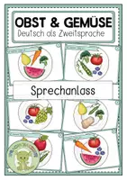 Vorschau - Spiele - Obst & Gemüse Sprechanlass - Deckblatt