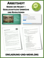 Vorschau - Unterrichtsreihen - Beginn der Neuzeit – Gesellschaftliche Umbrüche und Revolutionen (Arbeitsheft) - Deckblatt