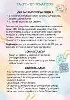 Vista previa - Juegos / Gamificación - TA- TE - TIS Temáticos listos para imprimir y jugar - página 1