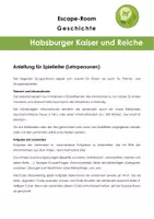 Vorschau - Arbeitsblätter - Habsburger Kaiser und Reiche (Escape Room) - Seite 1