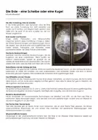 Vorschau - Arbeitsblätter - Die Erde - eine Scheibe oder eine Kugel - Infotext und Übungen - Deckblatt