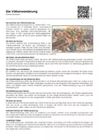 Vorschau - Arbeitsblätter - Die Völkerwanderung - Infotext und Übungen - Seite 1