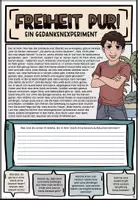 Vorschau - Arbeitsblätter - Freiheit und Gesetze Ethik Klasse 7 8 9 - Seite 1