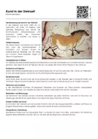 Vorschau - Arbeitsblätter - Kunst in der Steinzeit - Infotext und Übungen - Deckblatt