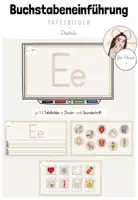 Vorschau - Präsentationen/Tafelbilder - Anfangsunterricht Deutsch: Buchstabeneinführung "Ee" für die digitale Tafel - Deckblatt