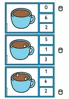 Vista previa - Juegos / Gamificación - Invierno - Cantidades hasta 10 - Tarjetas de pinzas - página 3