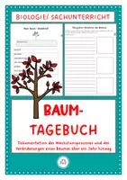 Vorschau - Stundenentwürfe - Baum- Tagebuch - Deckblatt