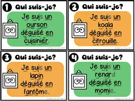Aperçu - Apprentissages en autonomie - Atelier de lecture Les animaux se déguisent Halloween - Page 1