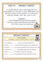 Vorschau - Merkblätter - Halloween Lerntheke - present perfect - Seite 3