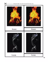 Aperçu - Apprentissages en autonomie - Cartes de nomenclature Montessori - Le feu - Page 2