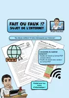 Aperçu - Feuilles d'exercices - Informatique : Fait ou faux - thème Internet (PDF) - Page de couverture