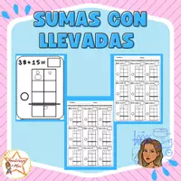 Vista previa - Hojas de trabajo - SUMAS CON LLEVADAS - Portada