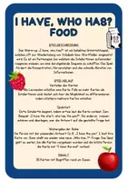 Vorschau - Spiele - I have, who has - Food Edition (Warm up) - Deckblatt