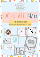 Vorschau - Poster - Buchstabeneinführung N - Bildkarten - Deckblatt