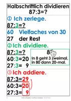 Vorschau - Arbeitsblätter - Halbschriftlich dividieren- Kl. 3_4_Poster - Seite 1